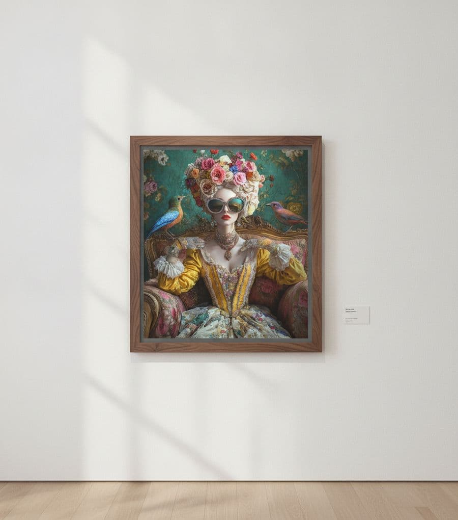 Obra de KARLMA en un salón